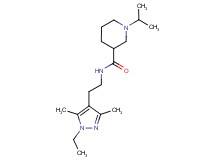 N-[2-(1-ethyl-3,5-dimethyl-1H-pyrazol-4-yl)ethyl]-1-isopropyl-3-piperidinecarboxamide