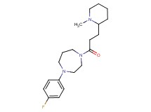 1-(4-fluorophenyl)-4-[3-(1-methyl-2-piperidinyl)propanoyl]-1,4-diazepane