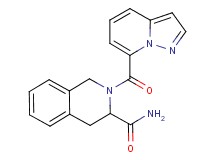 2-(pyrazolo[1,5-a]pyridin-7-ylcarbonyl)-1,2,3,4-tetrahydroisoquinoline-3-carboxamide