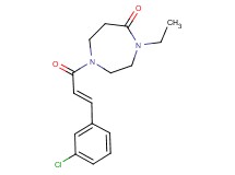1-[(2E)-3-(3-chlorophenyl)-2-propenoyl]-4-ethyl-1,4-diazepan-5-one