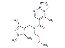 N-(2-methoxyethyl)-7-methyl-N-[(1,3,5-trimethyl-1H-pyrazol-4-yl)methyl]pyrazolo[1,5-a]pyrimidine-6-carboxamide
