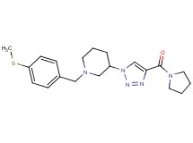 1-[4-(methylthio)benzyl]-3-[4-(1-pyrrolidinylcarbonyl)-1H-1,2,3-triazol-1-yl]piperidine