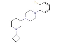 1-(1-cyclobutyl-3-piperidinyl)-4-(2-fluorophenyl)piperazine