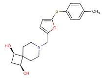 (1R*,3S*)-7-({5-[(4-methylphenyl)thio]-2-furyl}methyl)-7-azaspiro[3.5]nonane-1,3-diol