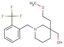 {3-(2-methoxyethyl)-1-[2-(trifluoromethyl)benzyl]-3-piperidinyl}methanol