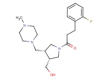 {(3R*,4R*)-1-[3-(2-fluorophenyl)propanoyl]-4-[(4-methylpiperazin-1-yl)methyl]pyrrolidin-3-yl}methanol