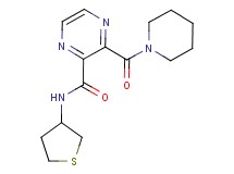 3-(1-piperidinylcarbonyl)-N-(tetrahydro-3-thienyl)-2-pyrazinecarboxamide