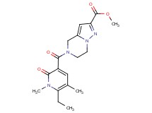 methyl 5-[(6-ethyl-1,5-dimethyl-2-oxo-1,2-dihydropyridin-3-yl)carbonyl]-4,5,6,7-tetrahydropyrazolo[1,5-a]pyrazine-2-carboxylate