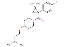 2-[(1-{[1-(4-fluorophenyl)-2,2-dimethylcyclopropyl]carbonyl}piperidin-4-yl)oxy]-N,N-dimethylethanamine