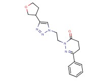 6-phenyl-2-{2-[4-(tetrahydrofuran-3-yl)-1H-1,2,3-triazol-1-yl]ethyl}-4,5-dihydropyridazin-3(2H)-one