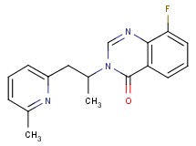 8-fluoro-3-[1-methyl-2-(6-methylpyridin-2-yl)ethyl]quinazolin-4(3H)-one