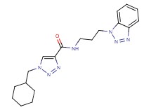 N-[3-(1H-1,2,3-benzotriazol-1-yl)propyl]-1-(cyclohexylmethyl)-1H-1,2,3-triazole-4-carboxamide
