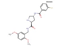 (2S,4R)-N-(2,5-dimethoxybenzyl)-4-[(3-fluorobenzoyl)amino]pyrrolidine-2-carboxamide