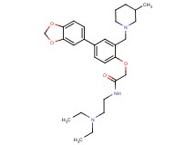 2-{4-(1,3-benzodioxol-5-yl)-2-[(3-methyl-1-piperidinyl)methyl]phenoxy}-N-[2-(diethylamino)ethyl]acetamide