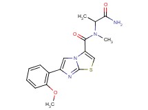 N-(2-amino-1-methyl-2-oxoethyl)-6-(2-methoxyphenyl)-N-methylimidazo[2,1-b][1,3]thiazole-3-carboxamide