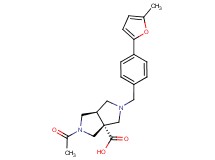 (3aR*,6aR*)-2-acetyl-5-[4-(5-methyl-2-furyl)benzyl]hexahydropyrrolo[3,4-c]pyrrole-3a(1H)-carboxylic acid