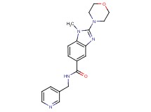 1-methyl-2-(4-morpholinyl)-N-(3-pyridinylmethyl)-1H-benzimidazole-5-carboxamide