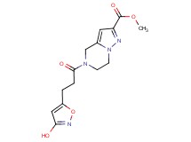 methyl 5-[3-(3-hydroxyisoxazol-5-yl)propanoyl]-4,5,6,7-tetrahydropyrazolo[1,5-a]pyrazine-2-carboxylate