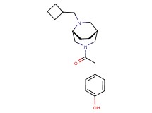 4-{2-[(1R*,5R*)-6-(cyclobutylmethyl)-3,6-diazabicyclo[3.2.2]non-3-yl]-2-oxoethyl}phenol