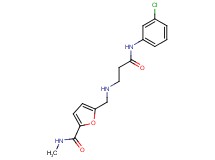 5-[({3-[(3-chlorophenyl)amino]-3-oxopropyl}amino)methyl]-N-methyl-2-furamide