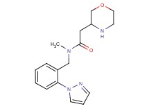 N-methyl-2-(3-morpholinyl)-N-[2-(1H-pyrazol-1-yl)benzyl]acetamide hydrochloride