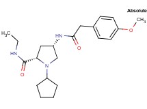 (4S)-1-cyclopentyl-N-ethyl-4-{[(4-methoxyphenyl)acetyl]amino}-L-prolinamide
