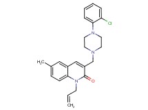 1-allyl-3-{[4-(2-chlorophenyl)-1-piperazinyl]methyl}-6-methyl-2(1H)-quinolinone