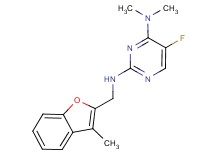 5-fluoro-N~4~,N~4~-dimethyl-N~2~-[(3-methyl-1-benzofuran-2-yl)methyl]pyrimidine-2,4-diamine