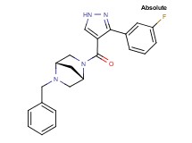 (1S,4S)-2-benzyl-5-{[3-(3-fluorophenyl)-1H-pyrazol-4-yl]carbonyl}-2,5-diazabicyclo[2.2.1]heptane