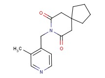 8-[(3-methylpyridin-4-yl)methyl]-8-azaspiro[4.5]decane-7,9-dione