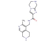 N-[(3-methyl-5,6,7,8-tetrahydro-2,7-naphthyridin-4-yl)methyl]-5,6,7,8-tetrahydroimidazo[1,2-a]pyrazine-2-carboxamide
