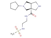 (3aR*,6aR*)-2-cyclopentyl-N-{2-[(methylsulfonyl)amino]ethyl}hexahydropyrrolo[3,4-c]pyrrole-3a(1H)-carboxamide