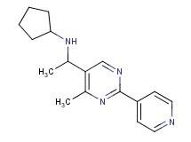 N-{1-[4-methyl-2-(4-pyridinyl)-5-pyrimidinyl]ethyl}cyclopentanamine