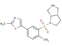 rel-(3aS,6aS)-1-{[2-methyl-5-(2-methyl-1,3-oxazol-5-yl)phenyl]sulfonyl}octahydropyrrolo[3,4-b]pyrrole hydrochloride