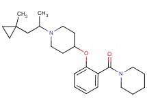 1-[1-methyl-2-(1-methylcyclopropyl)ethyl]-4-[2-(1-piperidinylcarbonyl)phenoxy]piperidine