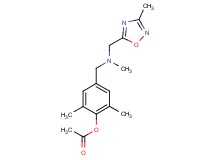 2,6-dimethyl-4-({methyl[(3-methyl-1,2,4-oxadiazol-5-yl)methyl]amino}methyl)phenyl acetate