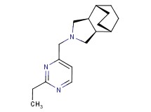 (1R*,2R*,6S*,7S*)-4-[(2-ethyl-4-pyrimidinyl)methyl]-4-azatricyclo[5.2.2.0~2,6~]undecane