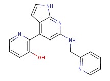 2-{6-[(pyridin-2-ylmethyl)amino]-1H-pyrrolo[2,3-b]pyridin-4-yl}pyridin-3-ol