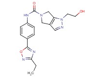 N-[4-(3-ethyl-1,2,4-oxadiazol-5-yl)phenyl]-1-(2-hydroxyethyl)-4,6-dihydropyrrolo[3,4-c]pyrazole-5(1H)-carboxamide