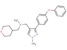 N-methyl-1-[1-methyl-3-(4-phenoxyphenyl)-1H-pyrazol-4-yl]-N-(tetrahydro-2H-pyran-4-ylmethyl)methanamine