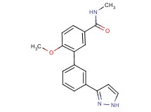 6-methoxy-N-methyl-3'-(1H-pyrazol-3-yl)-3-biphenylcarboxamide