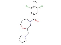 4-(3,5-dichloro-4-methylbenzoyl)-2-(1-pyrrolidinylmethyl)-1,4-oxazepane