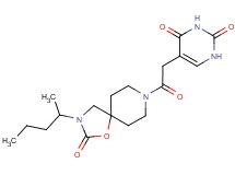 5-{2-[3-(1-methylbutyl)-2-oxo-1-oxa-3,8-diazaspiro[4.5]dec-8-yl]-2-oxoethyl}pyrimidine-2,4(1H,3H)-dione