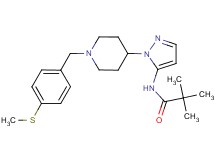 2,2-dimethyl-N-(1-{1-[4-(methylthio)benzyl]-4-piperidinyl}-1H-pyrazol-5-yl)propanamide