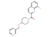 8-fluoro-2-{[4-(3-pyridinylmethoxy)-1-piperidinyl]carbonyl}quinoline