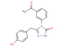 4-(3-acetylphenyl)-5-(4-hydroxybenzyl)-2,4-dihydro-3H-1,2,4-triazol-3-one