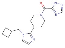 4-[1-(cyclobutylmethyl)-1H-imidazol-2-yl]-1-(1H-1,2,4-triazol-5-ylcarbonyl)piperidine