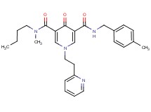 N-butyl-N-methyl-N'-(4-methylbenzyl)-4-oxo-1-[2-(2-pyridinyl)ethyl]-1,4-dihydro-3,5-pyridinedicarboxamide