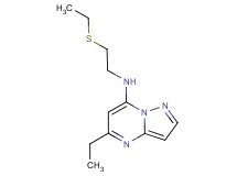 5-ethyl-N-[2-(ethylthio)ethyl]pyrazolo[1,5-a]pyrimidin-7-amine