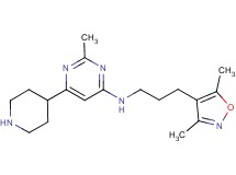 N-[3-(3,5-dimethylisoxazol-4-yl)propyl]-2-methyl-6-piperidin-4-ylpyrimidin-4-amine